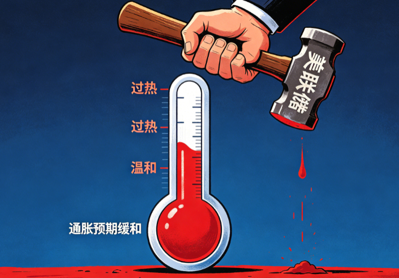 通胀预期缓和，美联储加息压力下降